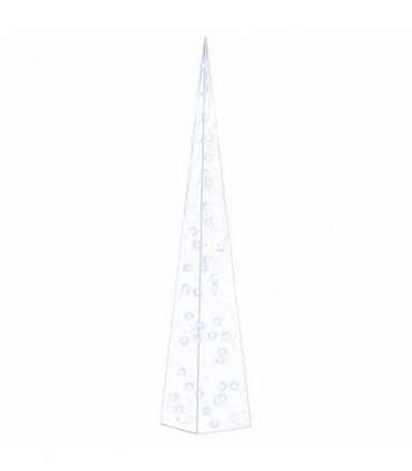 vidaXL Acrylic Decorative LED Light Cone Blue 90 cm