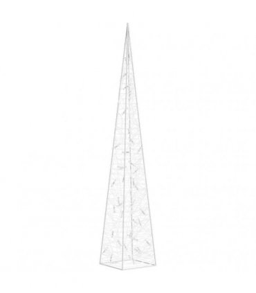 vidaXL Acrylic Decorative LED Light Cone Blue 90 cm