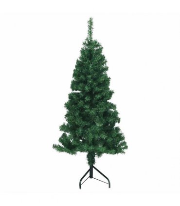 vidaXL Artificial Christmas trees PVC, Steel Green