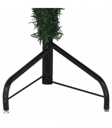 vidaXL Artificial Christmas trees PVC, Steel Green