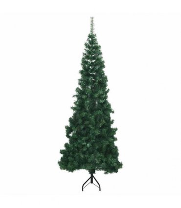 vidaXL Artificial Christmas trees PVC, Steel Green
