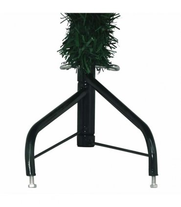 vidaXL Artificial Christmas trees PVC, Steel Green