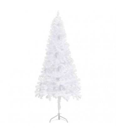 vidaXL Artificial Christmas trees PVC, Steel White