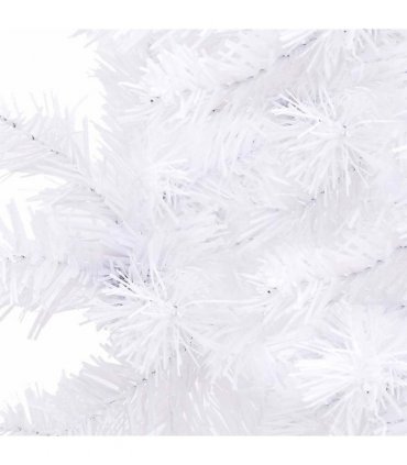 vidaXL Artificial Christmas trees PVC, Steel White