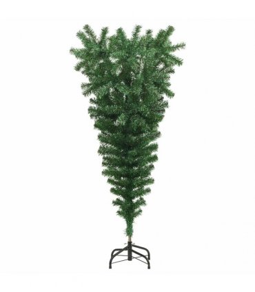 vidaXL Christmas trees PVC, Steel Green