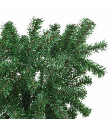 vidaXL Christmas trees PVC, Steel Green