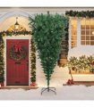 vidaXL Christmas trees PVC, Steel Green