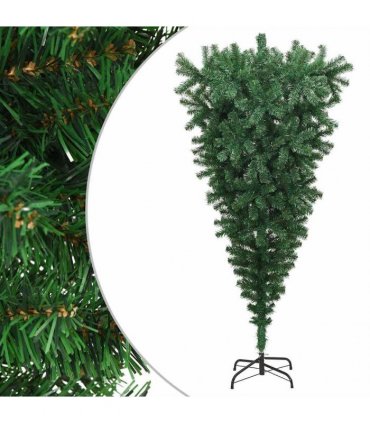 vidaXL Christmas trees PVC, Steel Green