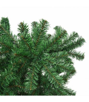 vidaXL Christmas trees PVC, Steel Green