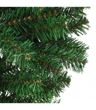 vidaXL Christmas trees PVC, Steel Green
