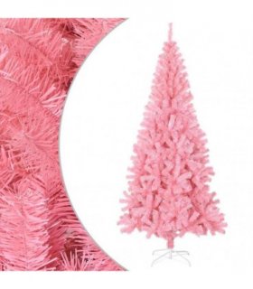 vidaXL Artificial Christmas Tree with Stand Pink 240 cm PVC