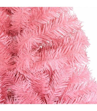 vidaXL Artificial Christmas Tree with Stand Pink 240 cm PVC