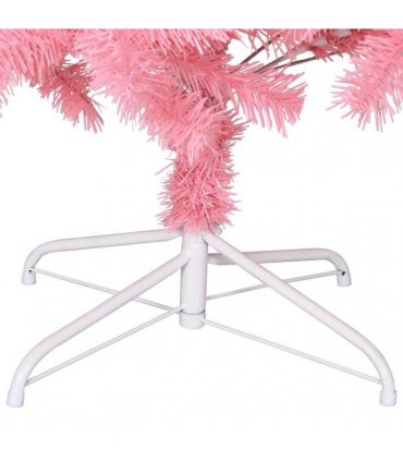 vidaXL Artificial Christmas Tree with Stand Pink 240 cm PVC