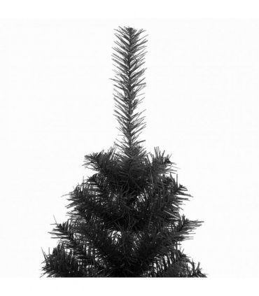 vidaXL Artificial Christmas Tree with Stand Black 120 cm PVC