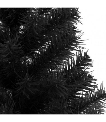 vidaXL Artificial Christmas Tree with Stand Black 120 cm PVC