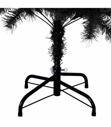 vidaXL Artificial Christmas Tree with Stand Black 120 cm PVC