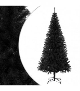vidaXL Artificial Christmas Tree with Stand Black 240 cm PVC