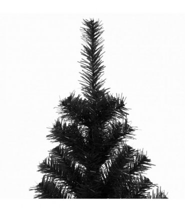 vidaXL Artificial Christmas Tree with Stand Black 240 cm PVC
