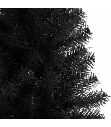 vidaXL Artificial Christmas Tree with Stand Black 240 cm PVC