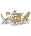 vidaXL 7 Piece Garden Dining Set Solid Wood Acacia