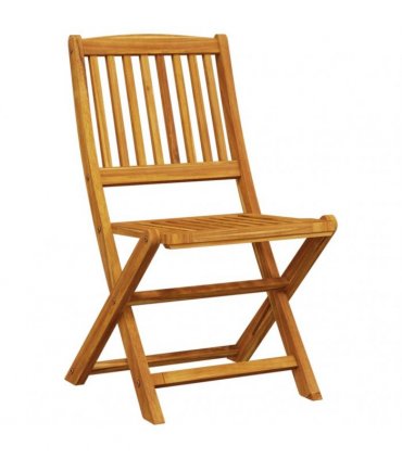 vidaXL 3 Piece Folding Bistro Set Solid Wood Acacia
