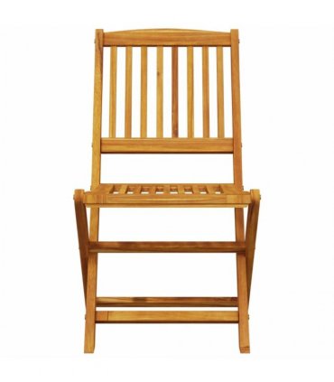 vidaXL 3 Piece Folding Bistro Set Solid Wood Acacia