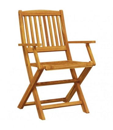 vidaXL 3 Piece Folding Bistro Set Solid Wood Acacia