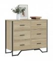 vidaXL Chest of Drawers Sonoma Oak 91x35,5x74,5 cm Engineered Wood
