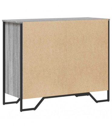 vidaXL Chest of Drawers Grey Sonoma 91x35,5x74,5 cm Engineered Wood