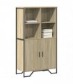 vidaXL Highboard Sonoma Oak 79,5x35,5x137,5 cm Engineered Wood