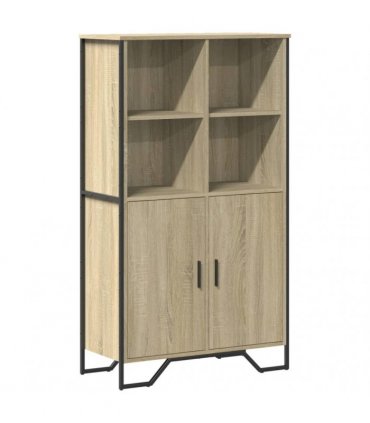 vidaXL Highboard Sonoma Oak 79,5x35,5x137,5 cm Engineered Wood