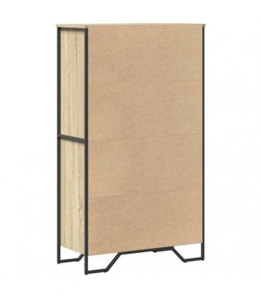 vidaXL Highboard Sonoma Oak 79,5x35,5x137,5 cm Engineered Wood