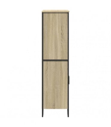vidaXL Highboard Sonoma Oak 79,5x35,5x137,5 cm Engineered Wood