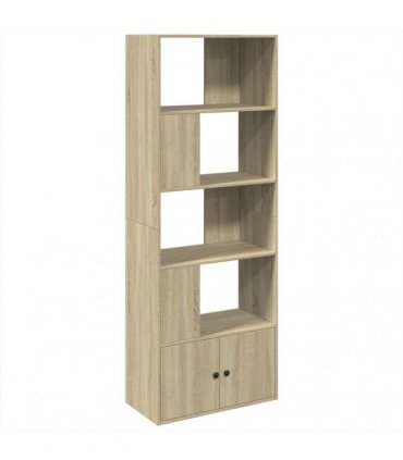 vidaXL Bookcase Sonoma Oak 70x36x189 cm Engineered Wood