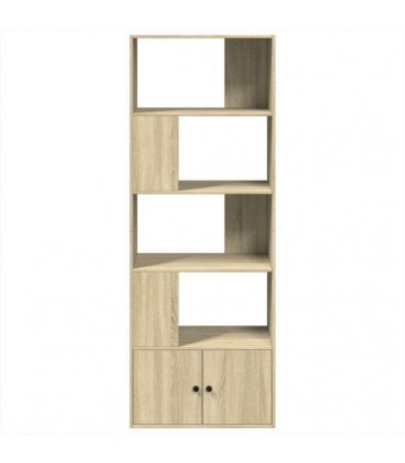 vidaXL Bookcase Sonoma Oak 70x36x189 cm Engineered Wood