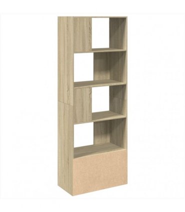 vidaXL Bookcase Sonoma Oak 70x36x189 cm Engineered Wood