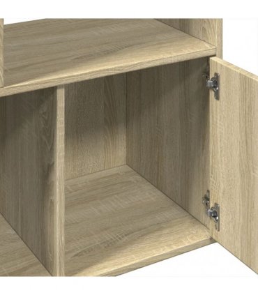 vidaXL Bookcase Sonoma Oak 70x36x189 cm Engineered Wood