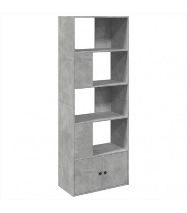vidaXL Bookcase Concrete Grey 70x36x189 cm Engineered Wood