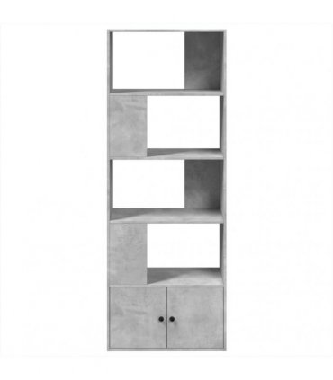 vidaXL Bookcase Concrete Grey 70x36x189 cm Engineered Wood