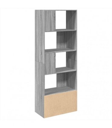 vidaXL Bookcase Grey Sonoma 70x36x189 cm Engineered Wood