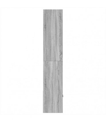 vidaXL Bookcase Grey Sonoma 70x36x189 cm Engineered Wood