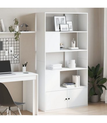 vidaXL Bookcase White 100x36x189 cm Engineered Wood