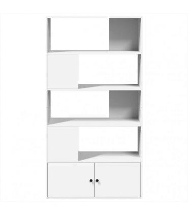 vidaXL Bookcase White 100x36x189 cm Engineered Wood