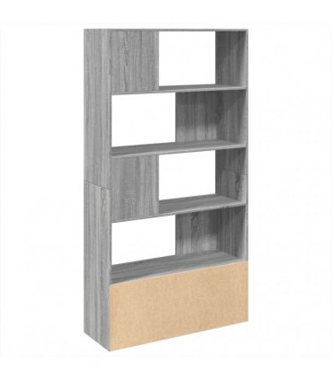 vidaXL Bookcase Grey Sonoma 100x36x189 cm Engineered Wood