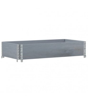 vidaXL Garden Planter Grey 100x50 cm Solid Wood Pine