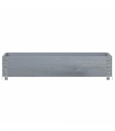 vidaXL Garden Planter Grey 100x50 cm Solid Wood Pine