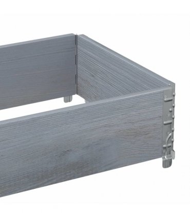 vidaXL Garden Planter Grey 100x50 cm Solid Wood Pine