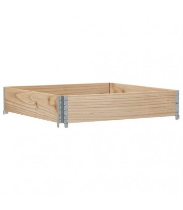 vidaXL Garden Planter 100x100 cm Solid Pine Wood