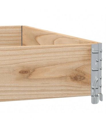 vidaXL Garden Planter 100x100 cm Solid Pine Wood
