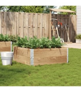 vidaXL Garden Planter 100x100 cm Solid Wood Pine